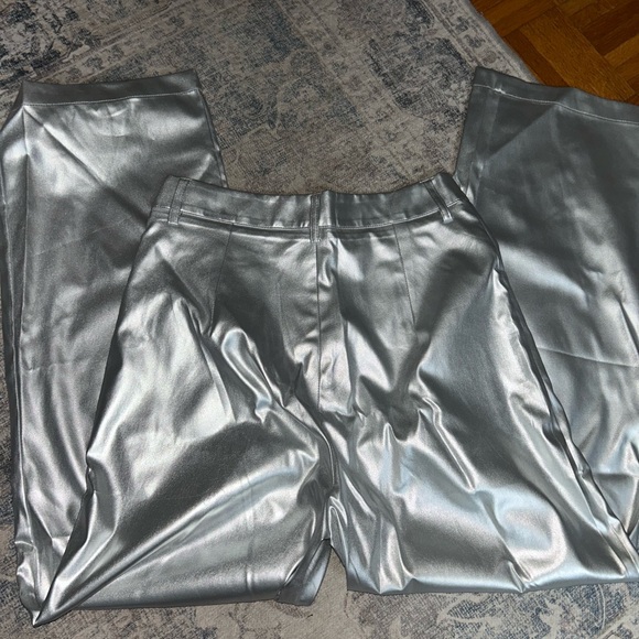 Commence Metallic Leather Straight Leg Pant - Picture 6 of 9